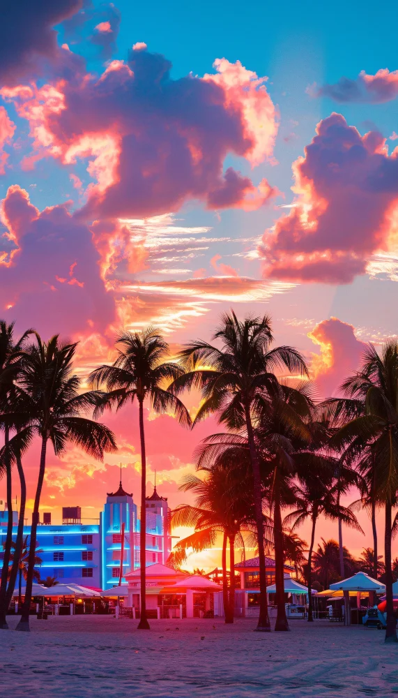 Illustrated guide map of PortMiami and the Miami cruise terminals